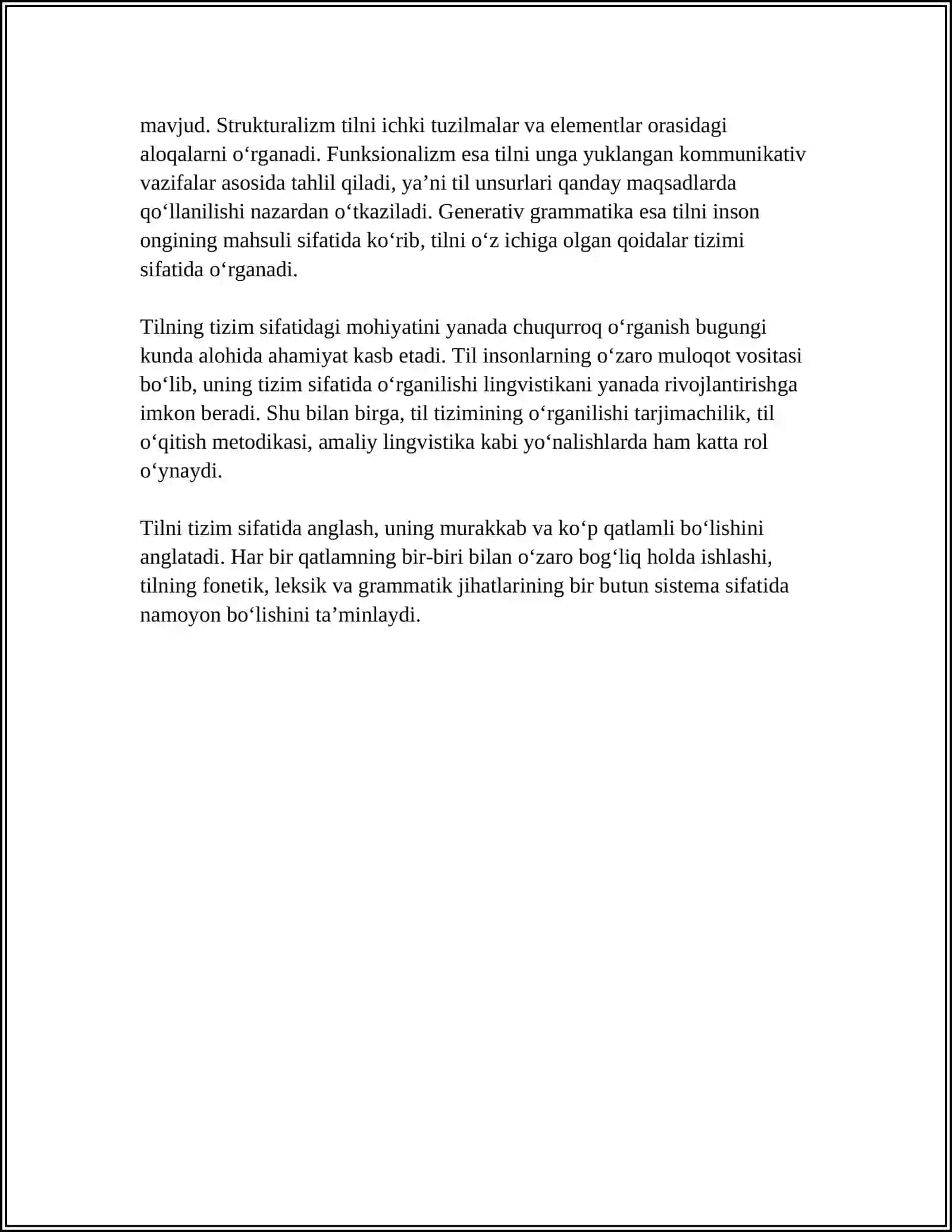 Tilning Tizim Sifatidagi Mohiyati 4