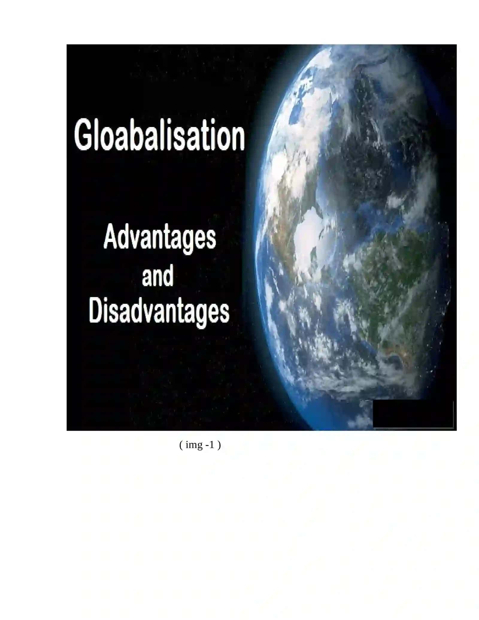 Course Paper on Identifying Advantages and Disadvantages of Cultural Globalization 4