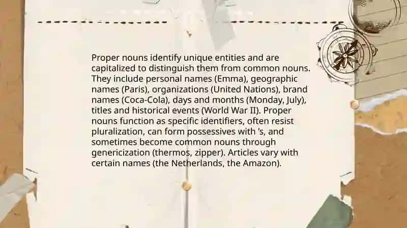 Proper and common nouns 4