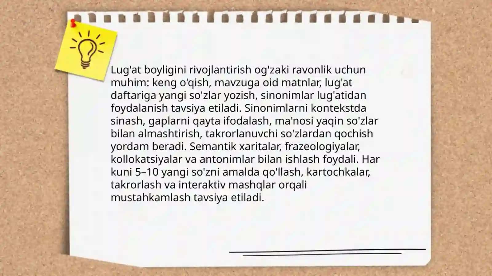 Fikrni og'zaki ifodalashda ravonlik 4