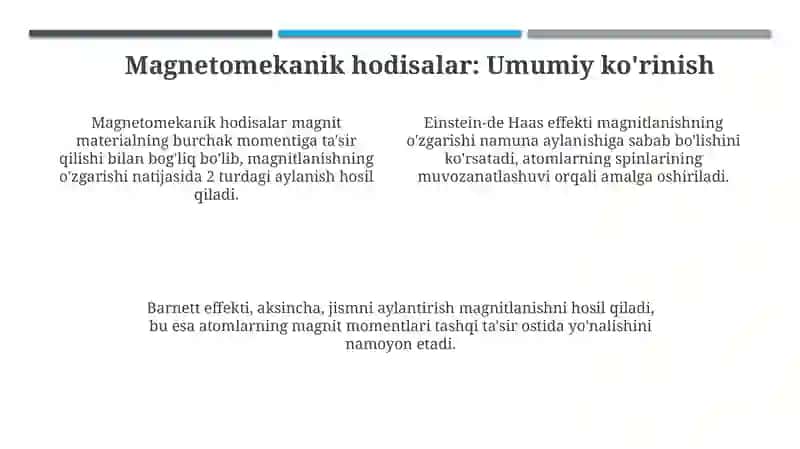 Magnitexanikxodisalar. Atomvamolekulalarningmomentlari 4