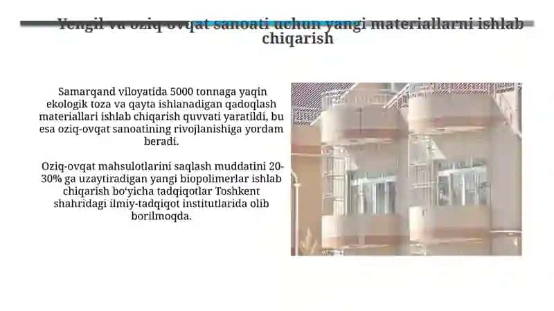 Kimyo sanoatning asosiy taraqiyot yoʼnalishlari 4