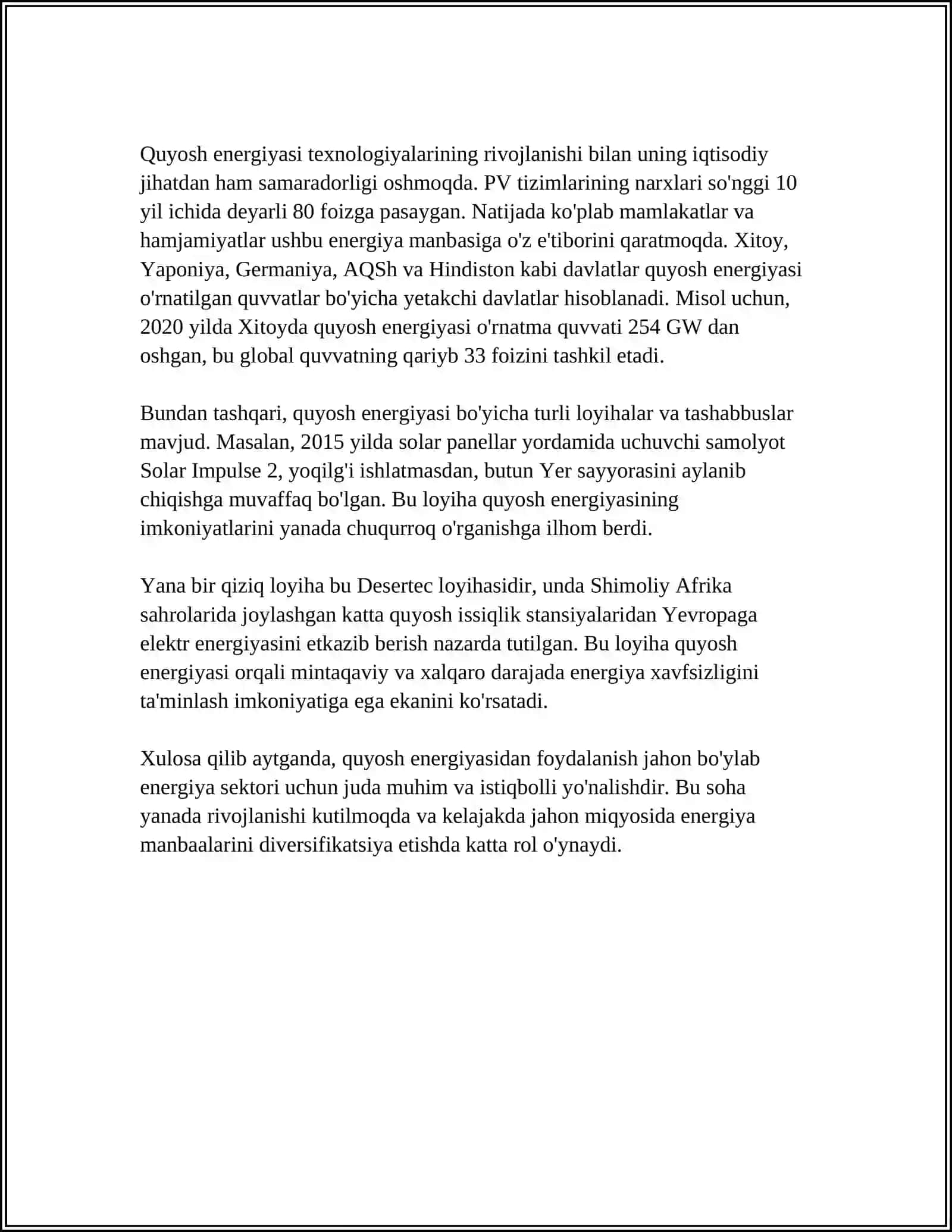 ANORNING HAVO HARORATIGA VA ISSIQLIKKA BULGAN TALABI 4