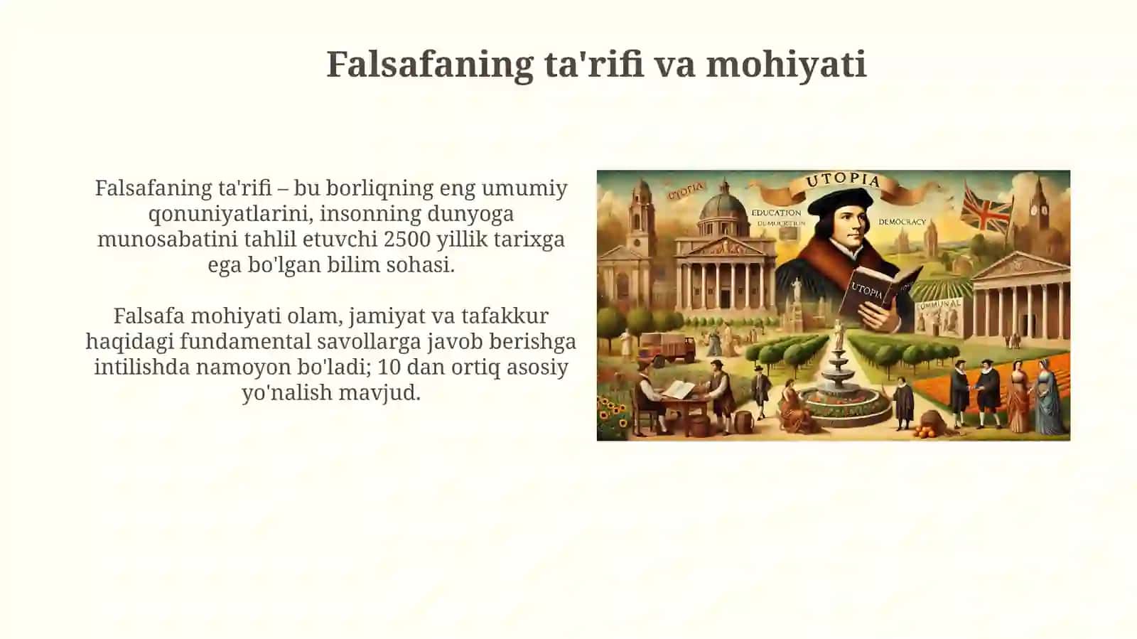 Falsafaning fan va dunyo qarashga doir mohiyati 4