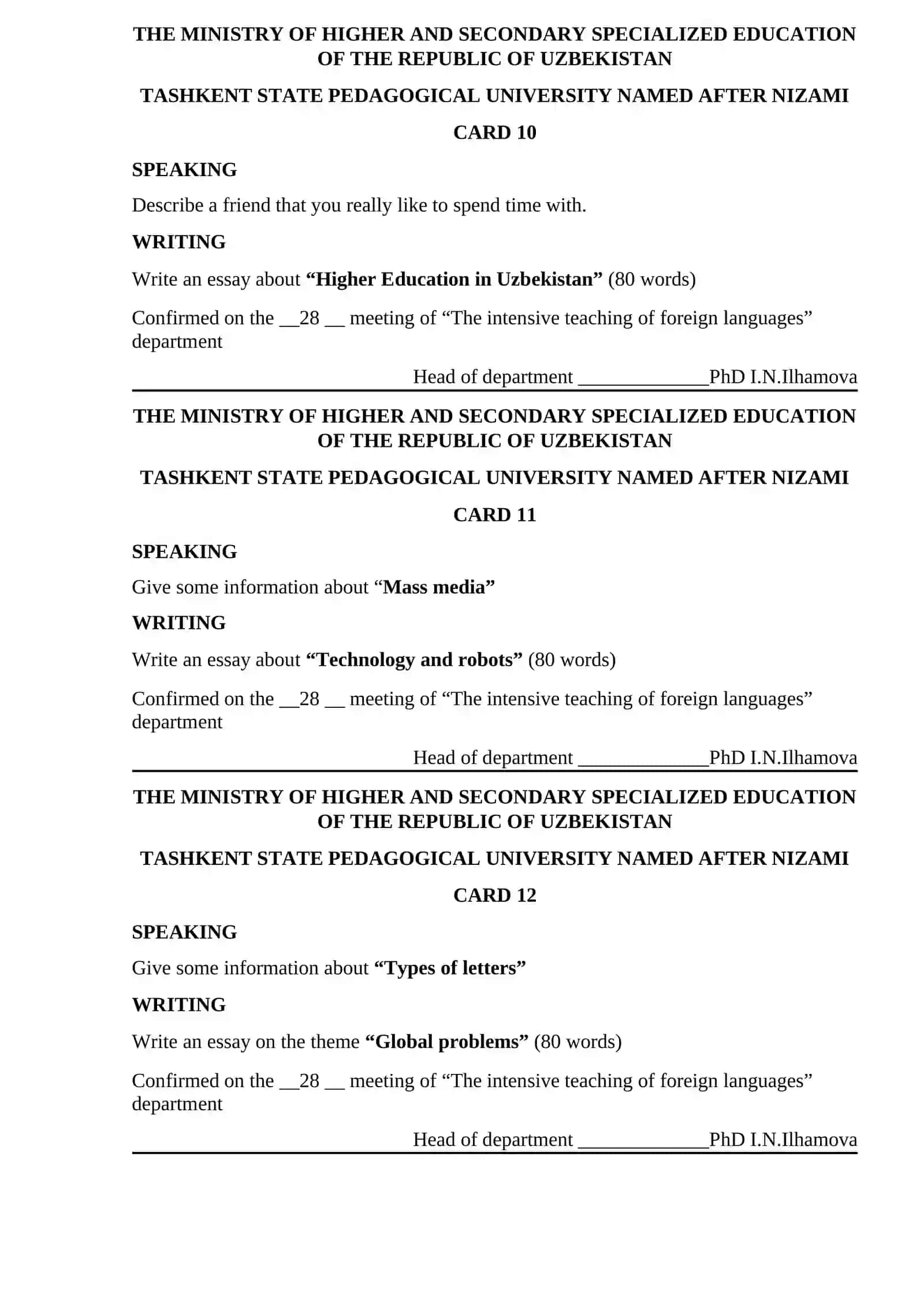 The intensive teaching of foreign languages 4