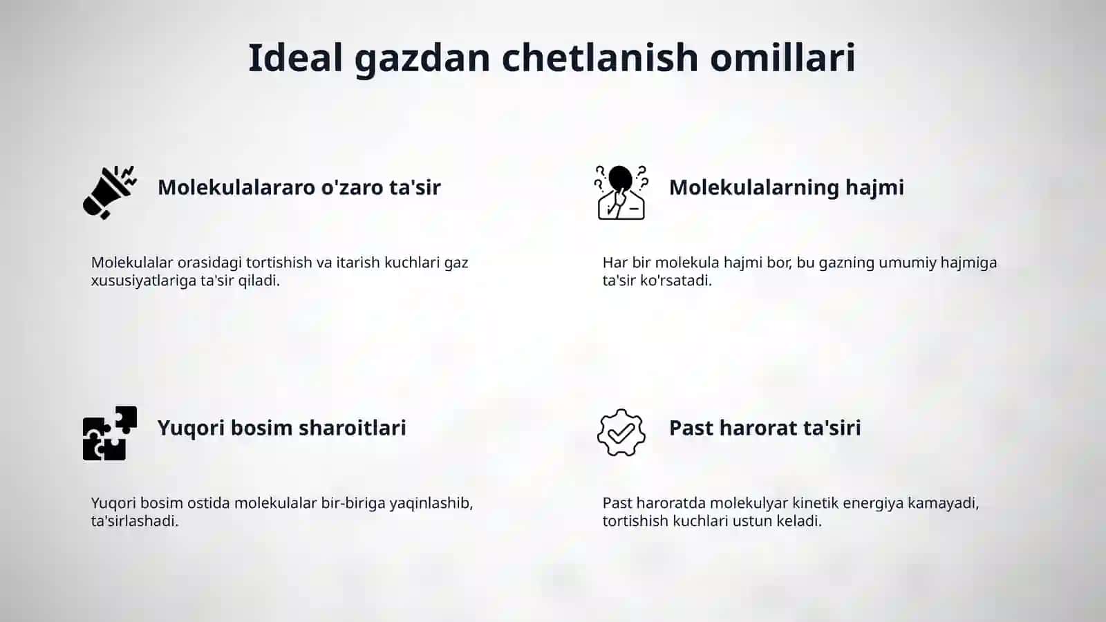 Real gaz uchun holat integralni hisoblash . Statistik fizikada Van- der- Vaals tenglamasini toping 4