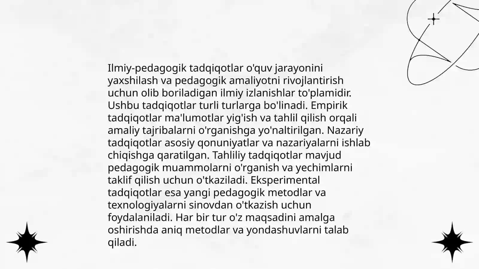 Umumiy pedagogikaning ilmiy tadqiqot metodlari 4