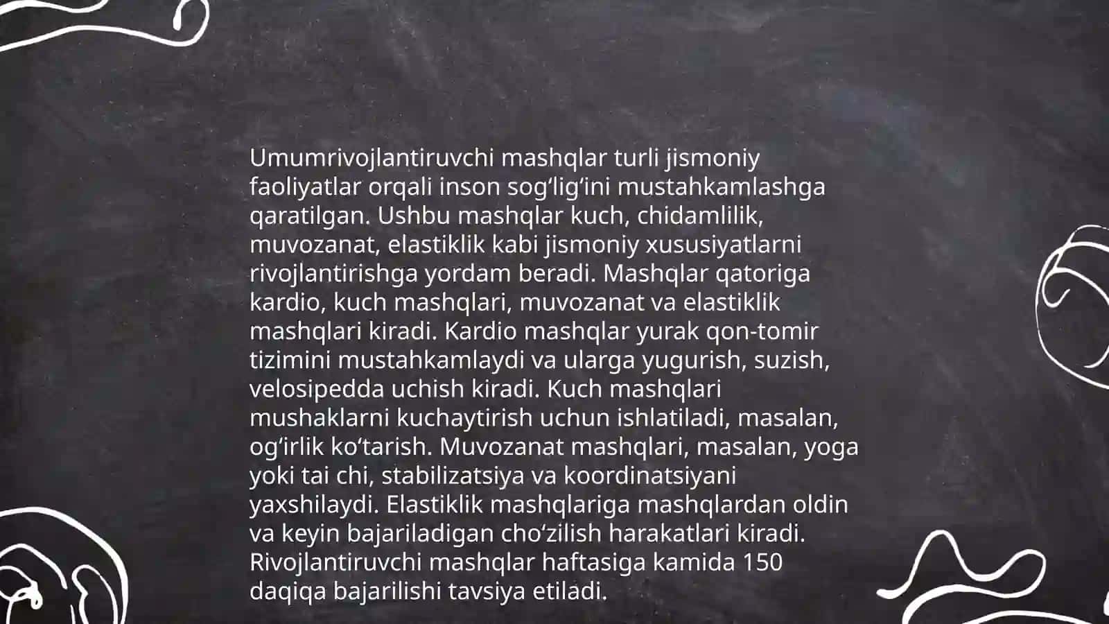 Gimnastika. Umumrivojlantiruvchi mashqlarni oʻrgatish 4