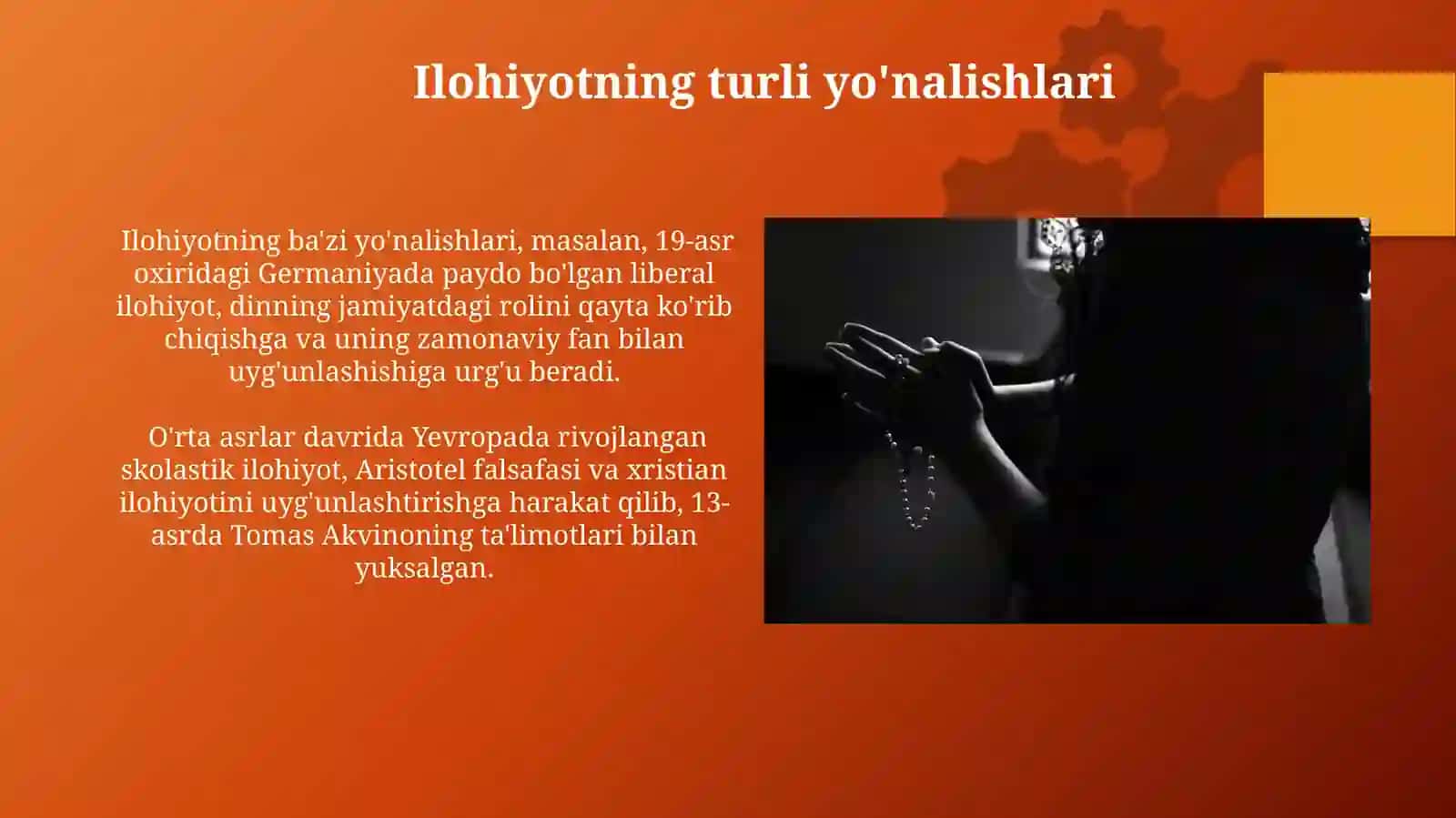 Din, dinshunoslik, din falsafasi, teologiya, ilohiyot tushunchalarining mohiyati 4