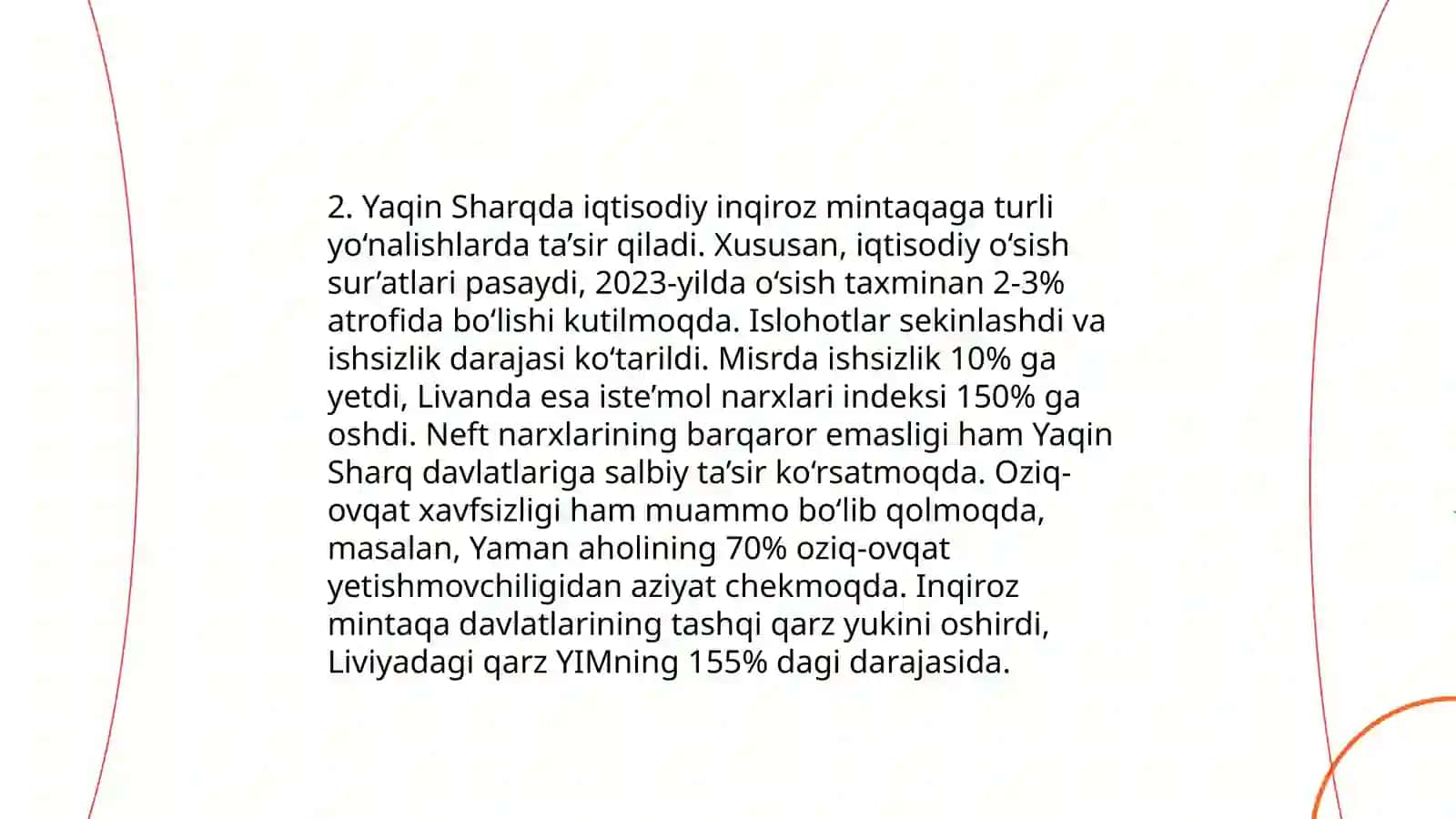 Yaqin Sharq muammosi mintaqaga ta'siri 4