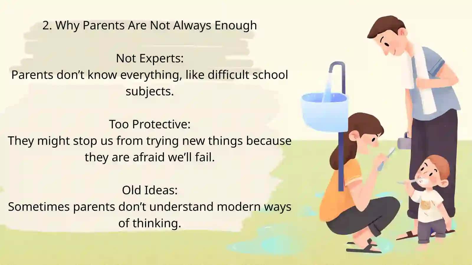 "Are parents the best teachers?" 4