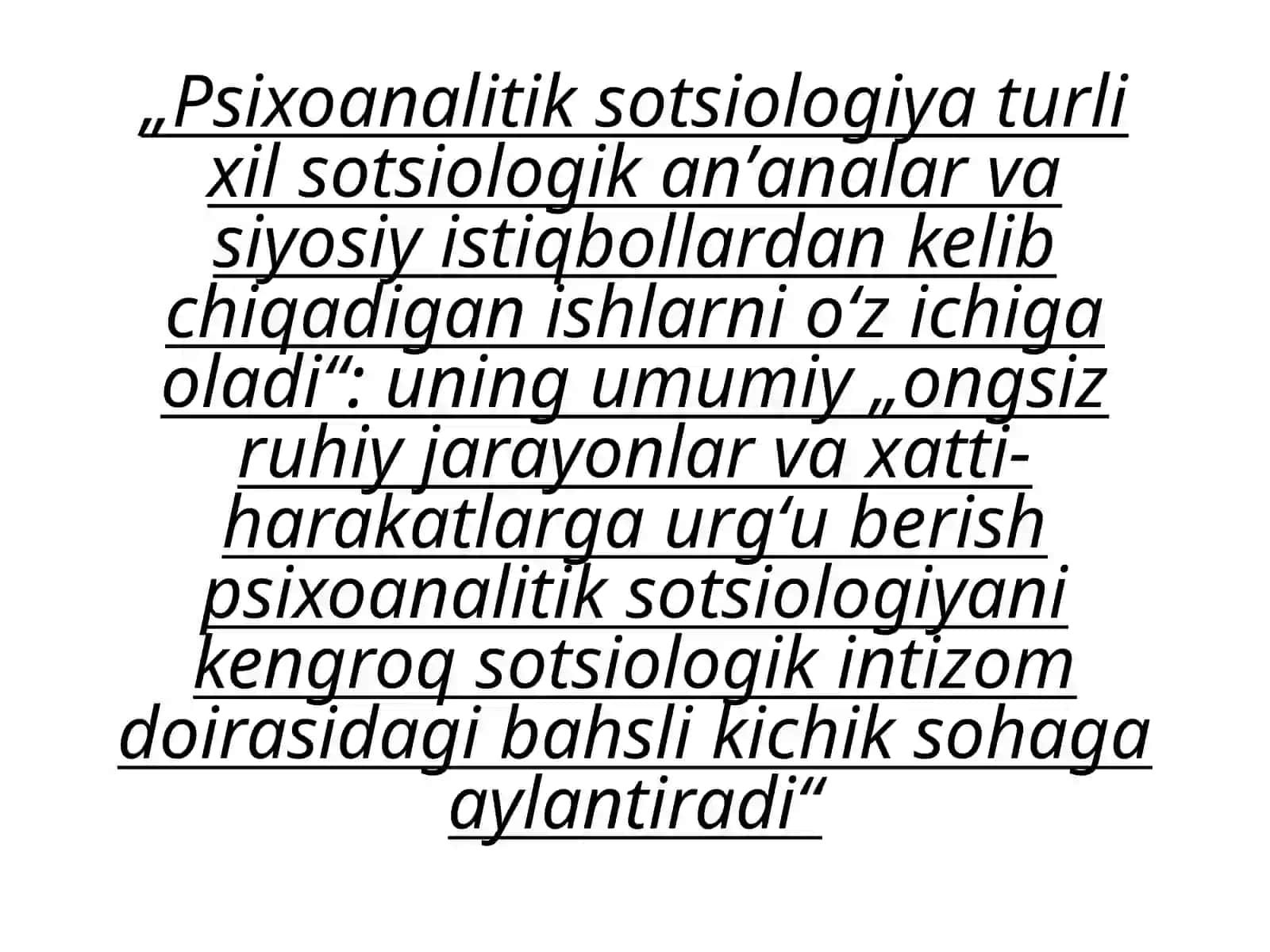 Sotsialpsixologiyadan psixoanalitik konsepsiyaga 4