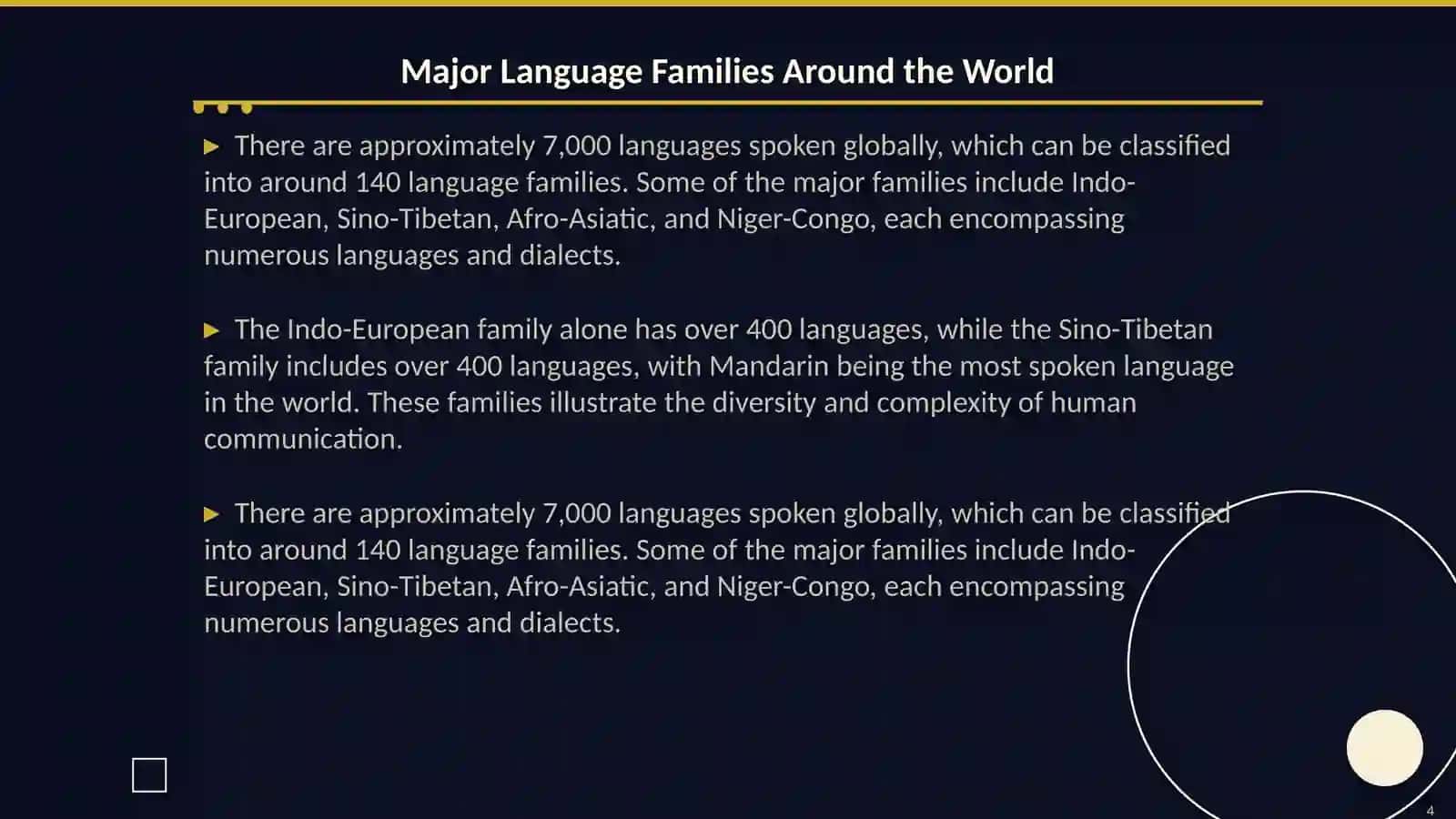 Language families 4