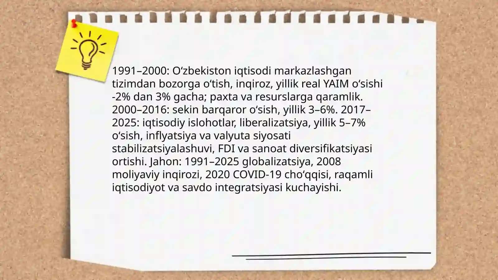 1991-2025-yillarda Oʼzbekiston va Jahon davlatlari taraqqiyoti 4