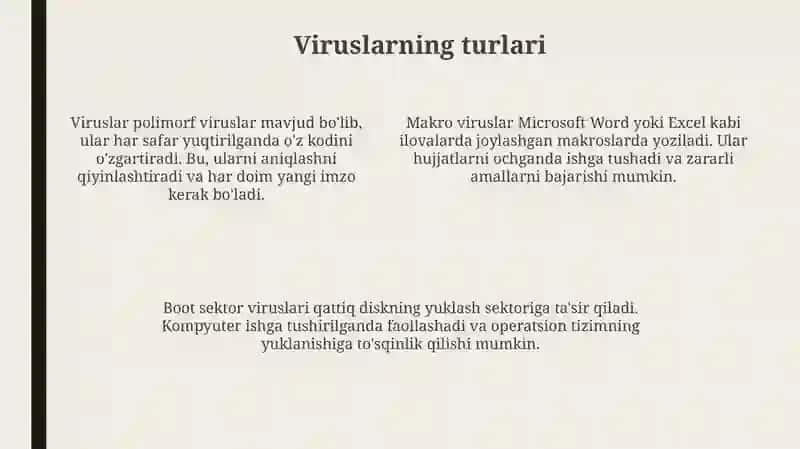 Viruslar va Antivirus Dasturlari 4