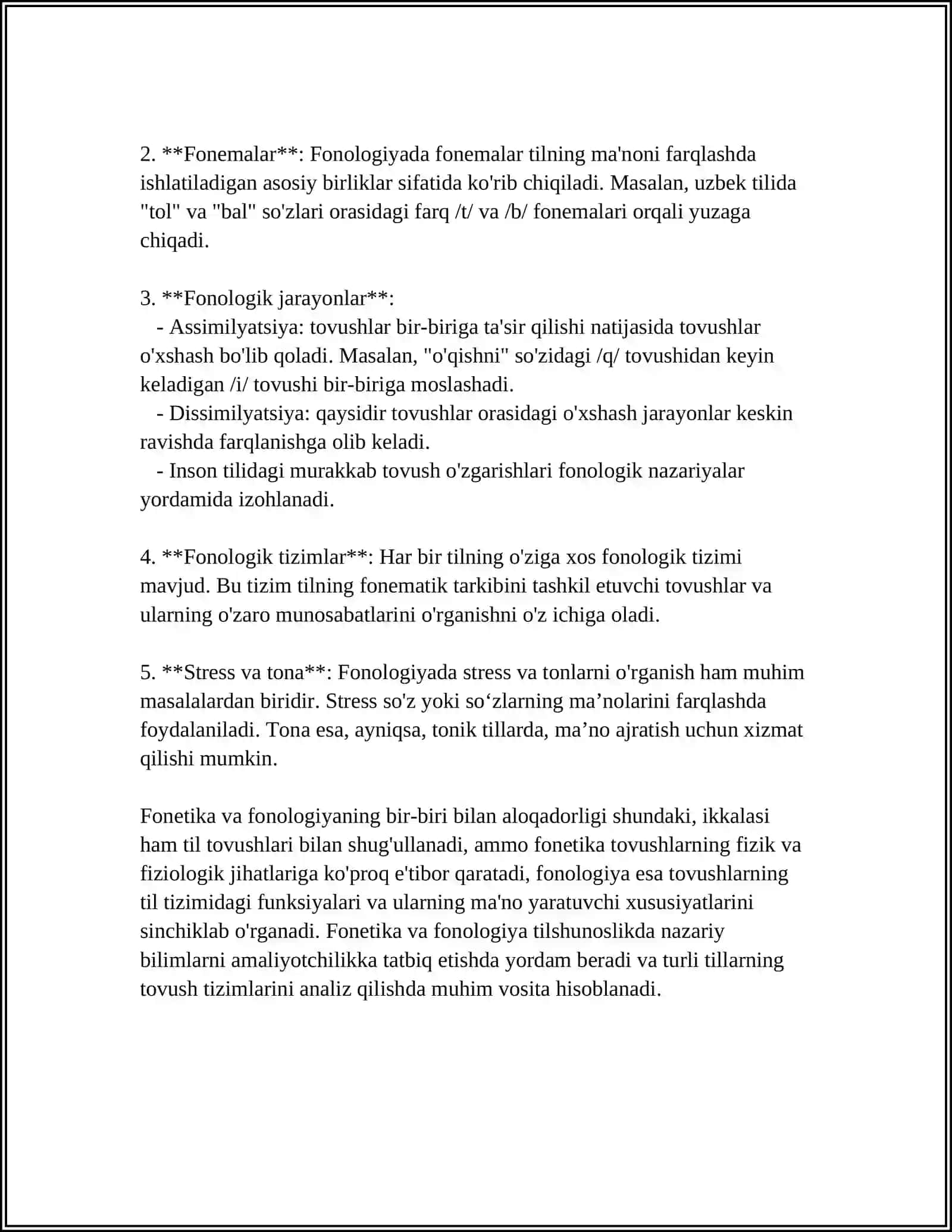 REFERAT: FONETIKA VA FONOLOGIYA 4