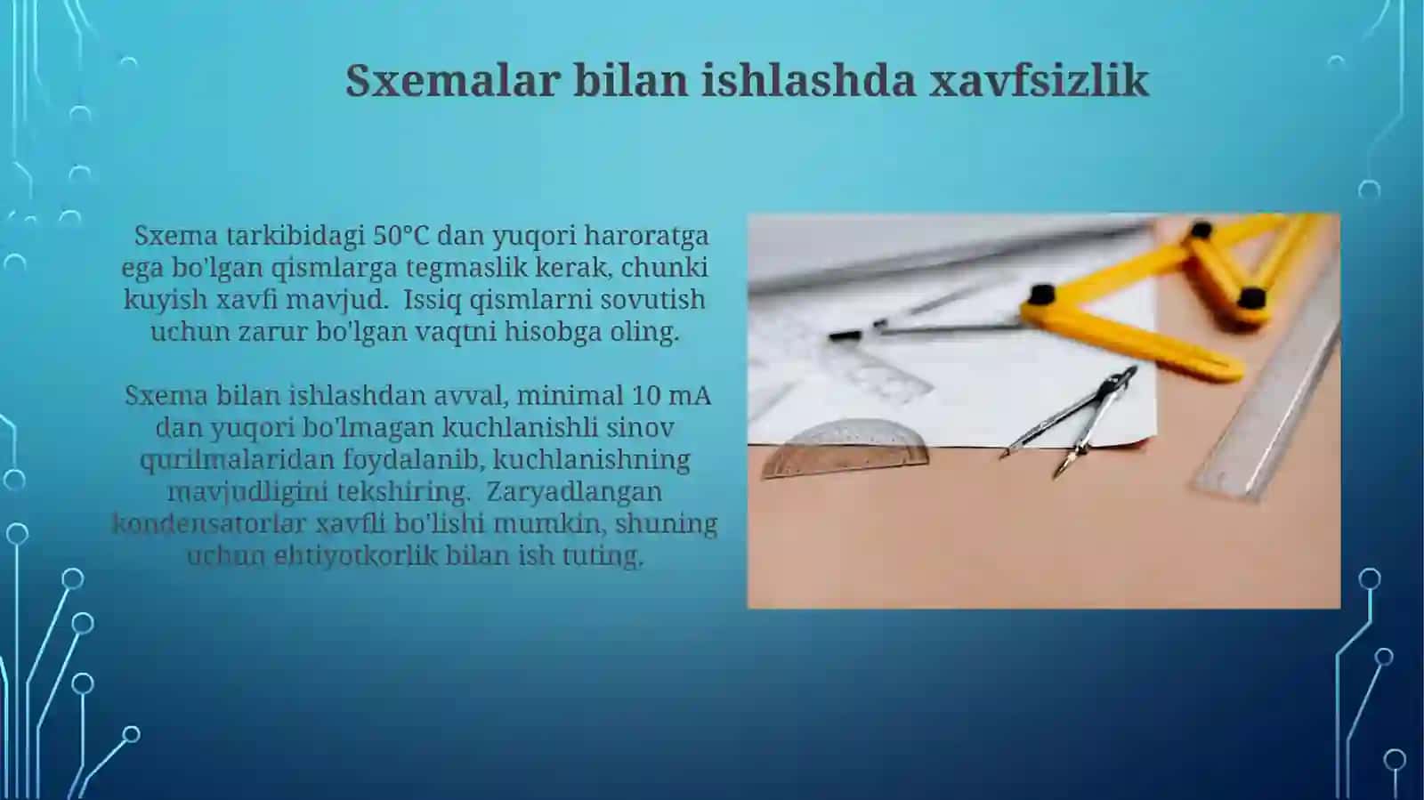 Sxematehnika haqida umumiy tushuncha 4
