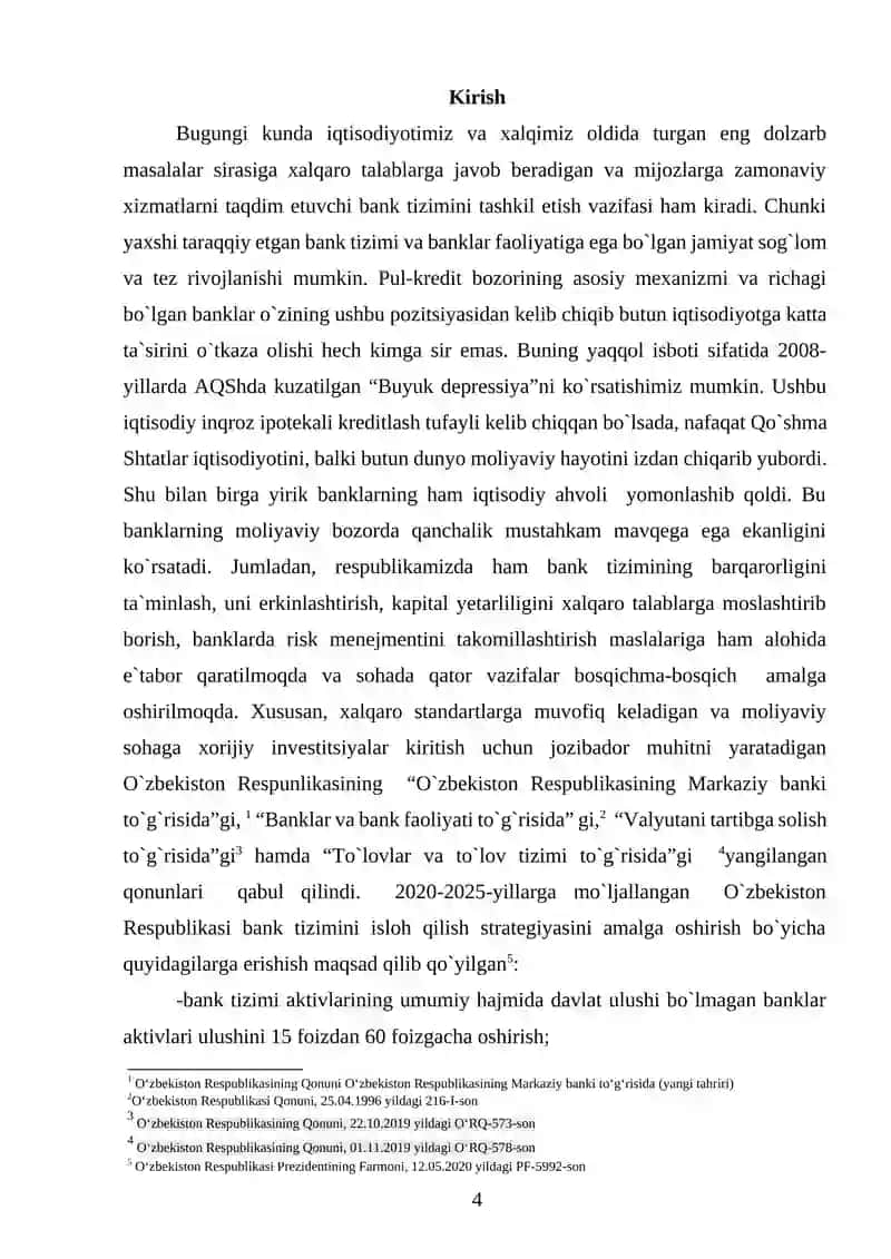 Ipotekabankining tashkiliy tuzilishi faoliyat turlari 4