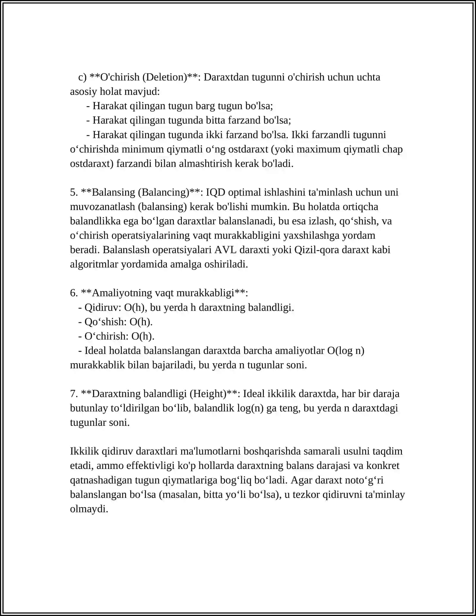 BINARY SEARCH TREE’NI ELEKTRON KUTUBXONADA KITOBLARNI SAQLASHGA TADBIQI 4