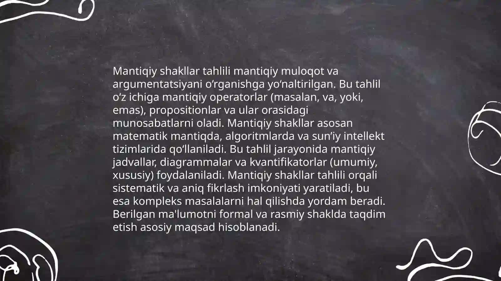 Tushuncha-predmetlarning umumiy muhim belgilarini aks ettiruvchi mantiqiy shakl 4