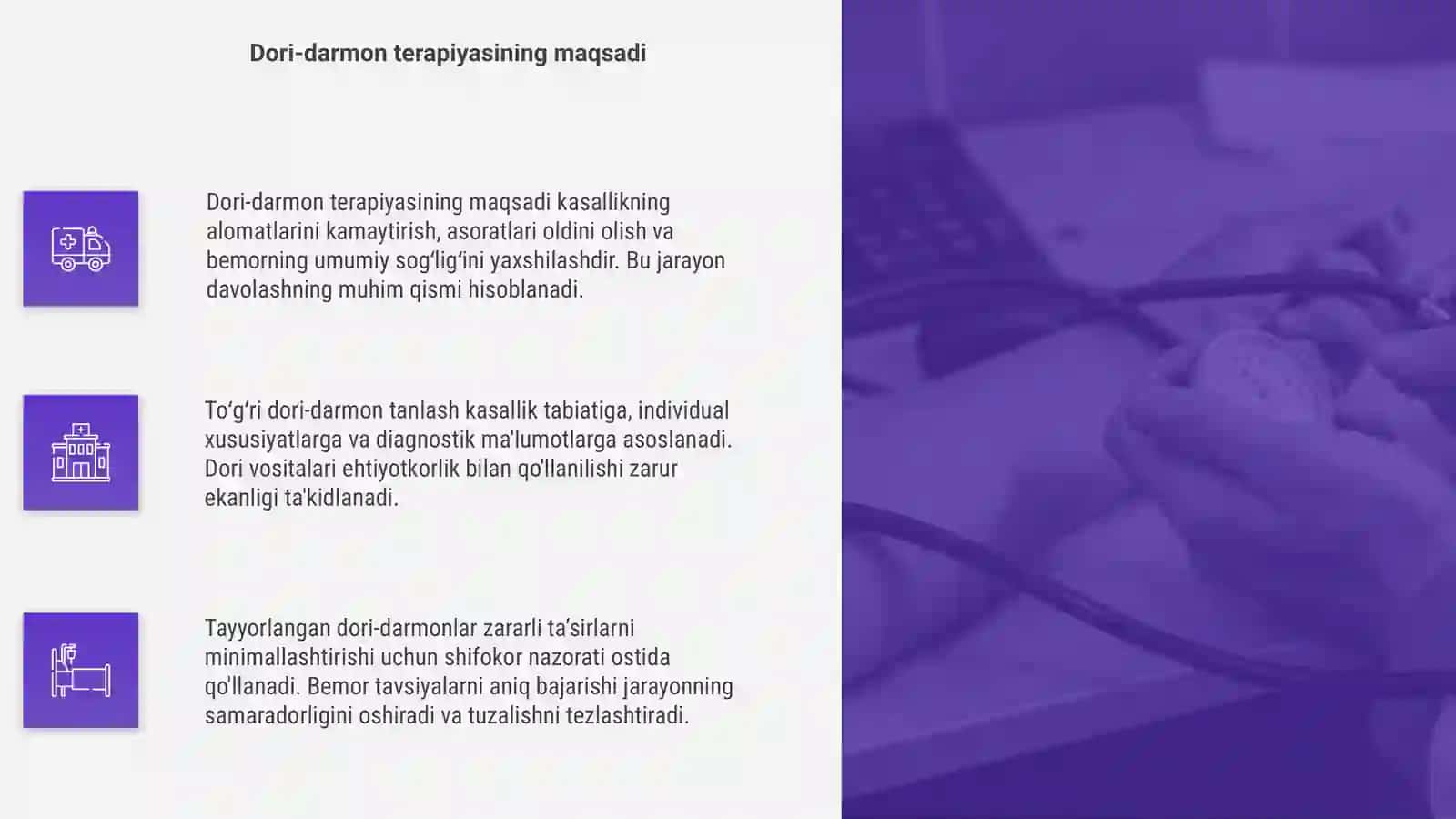 O'smalarni dori-darmon bilan davolash terapiyasi 4
