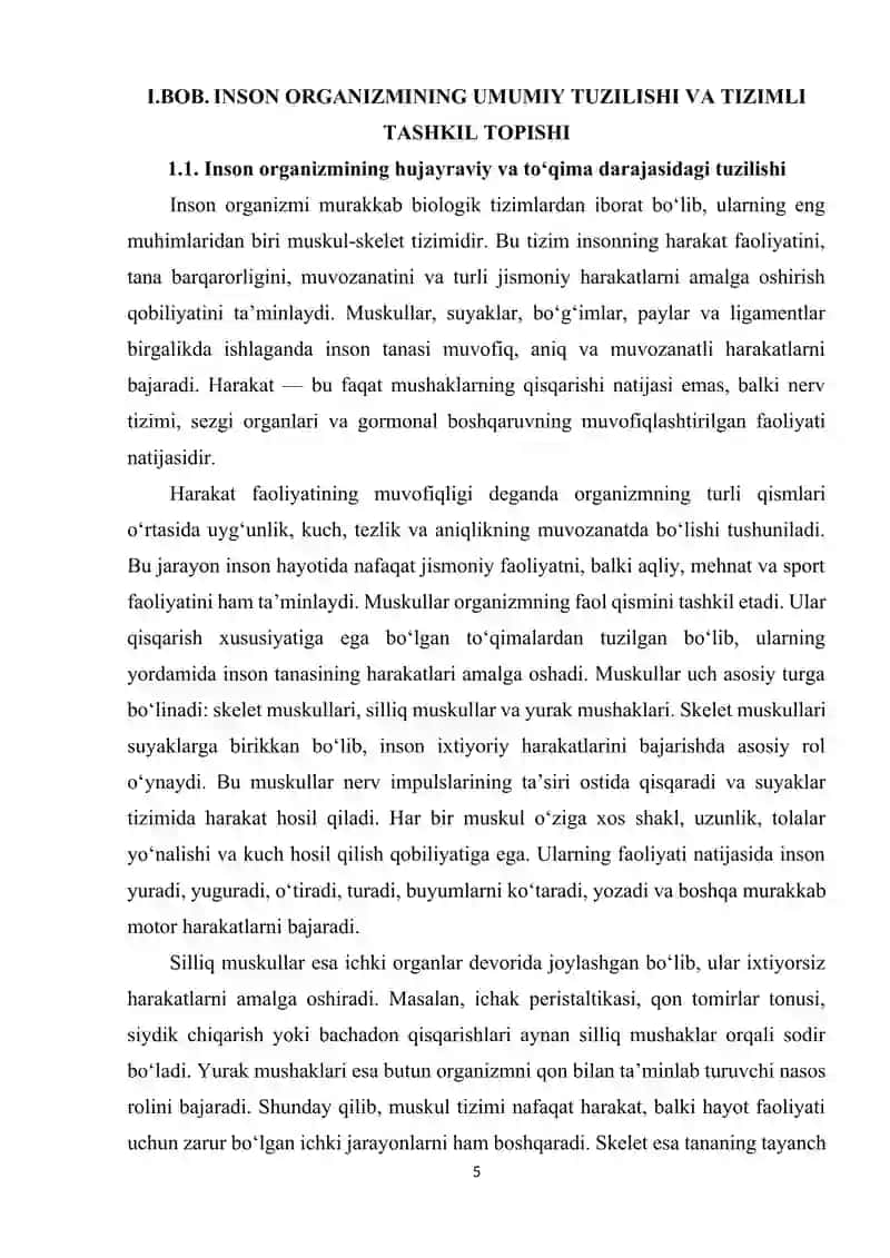 INSON TANASINING ASOSIY TIZIMLARI 4