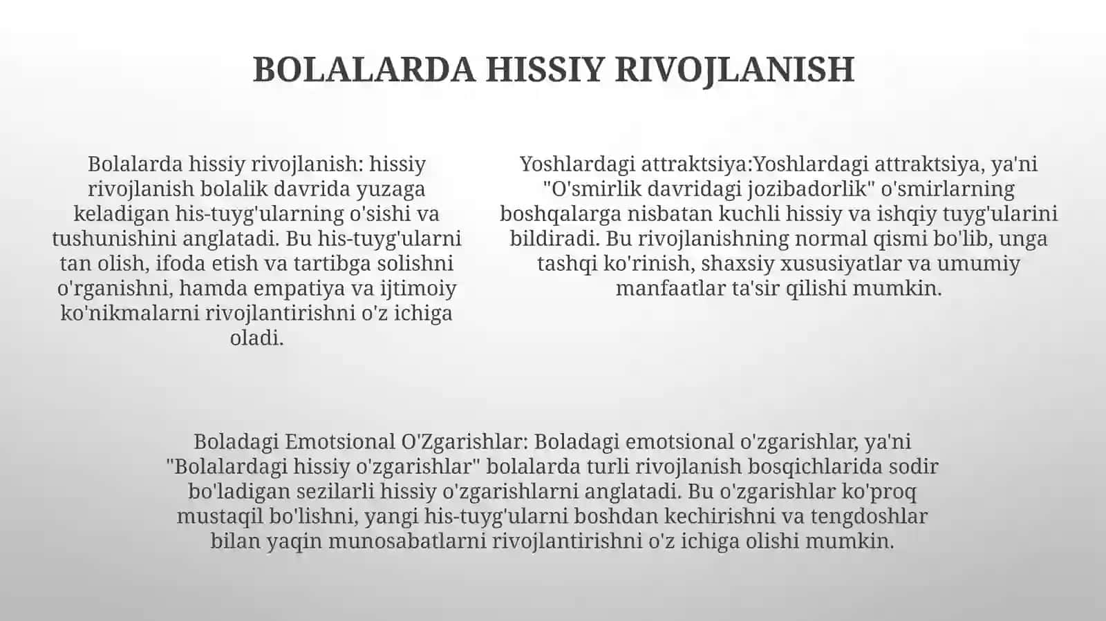 Yoshlardagi Attraktsiya Va Boladagi EmotsionalO'Zgarishlar 4