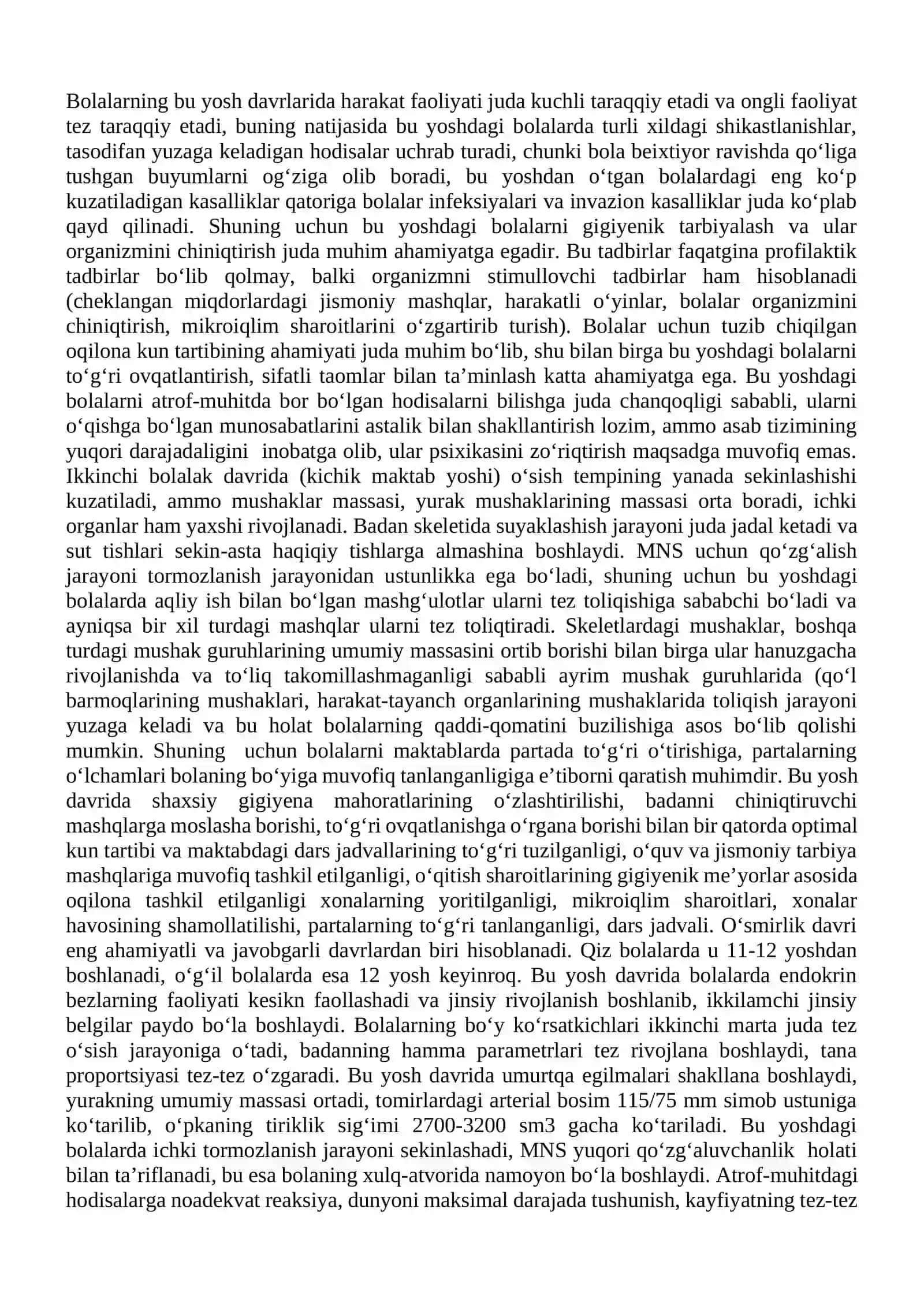 Bolalar va oʼsmirlar gigienasining umumiy asoslari 4