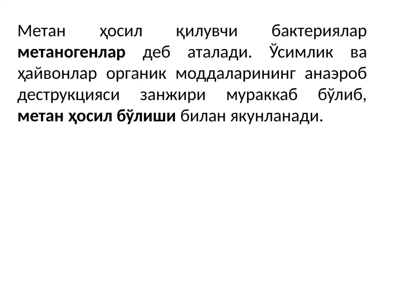 Чиқиндисиз технология яратиш. Биогаз олиш 4