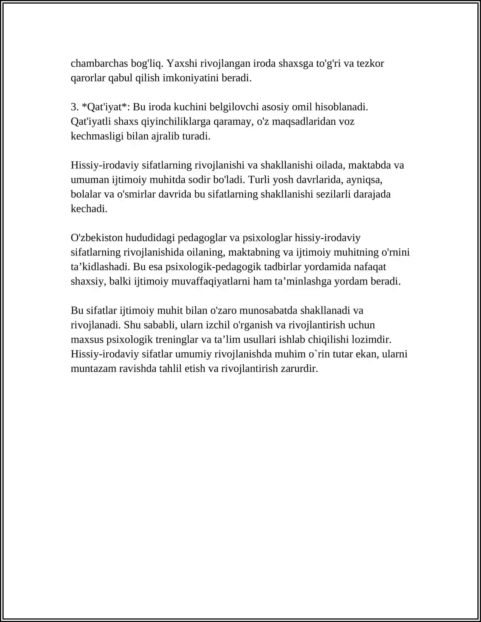 KASBIY RIVOJLANISHDA HISSIY-IRODAVIY SIFATLARNING OʻRNI VA AHAMIYATI 4