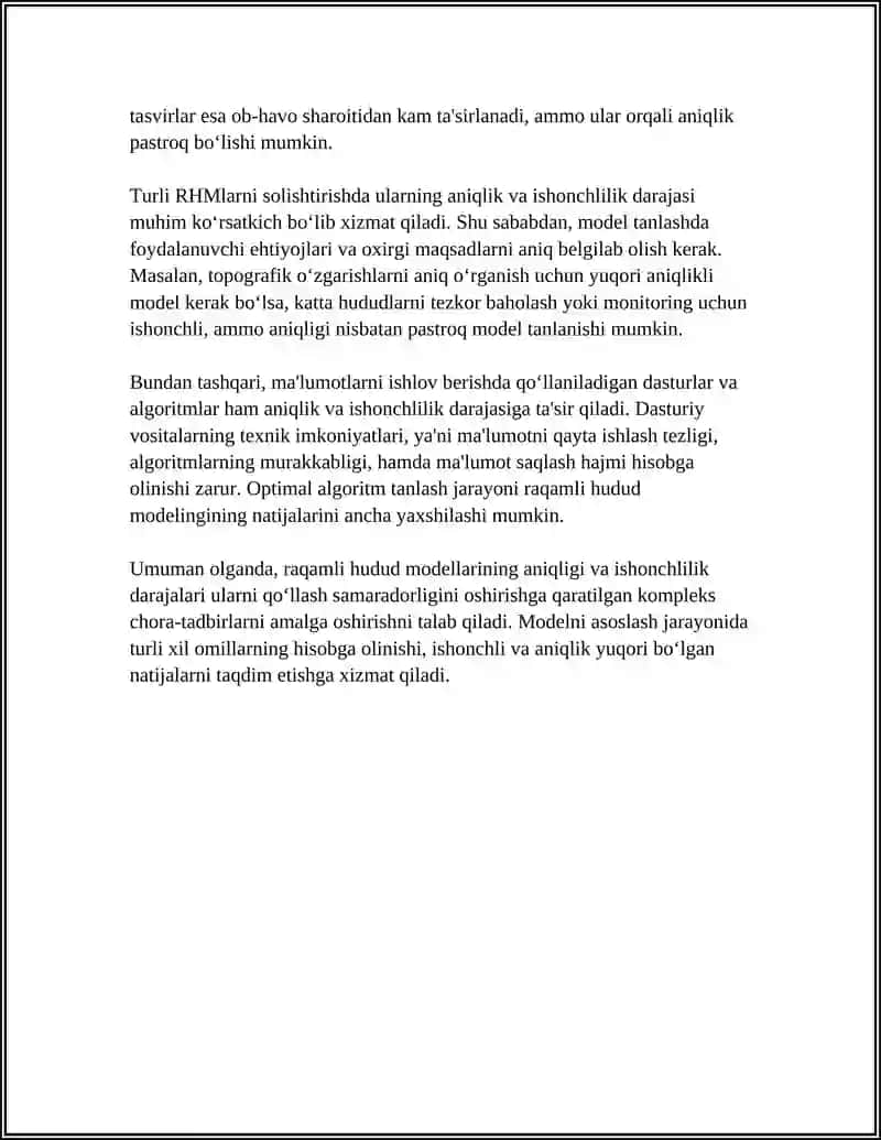 MINTAQANING RAQAMLI MODELINING XUSUSIYATLARI 4