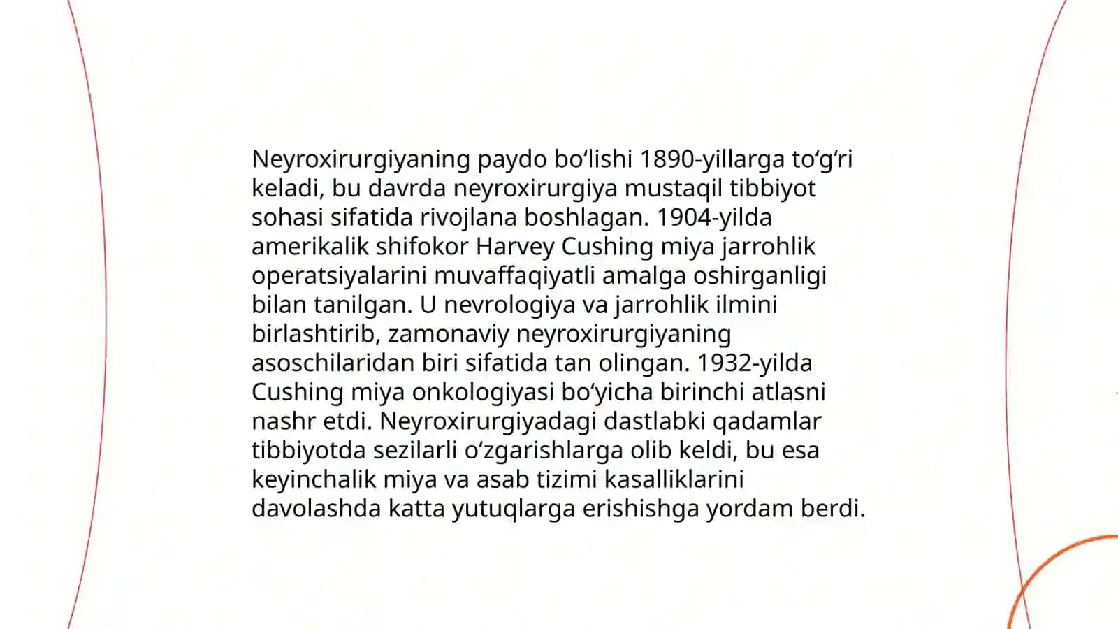 Neyroxirurgiyaga kirish va uni kelib chiqish tarixi 4
