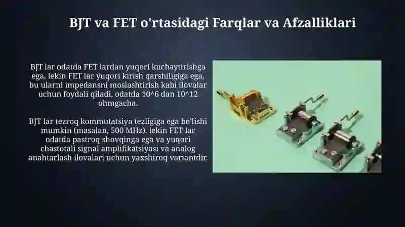 Tranzistorlar.Tranzistorlarning parametrlari va ularning xarakteristikasi 4