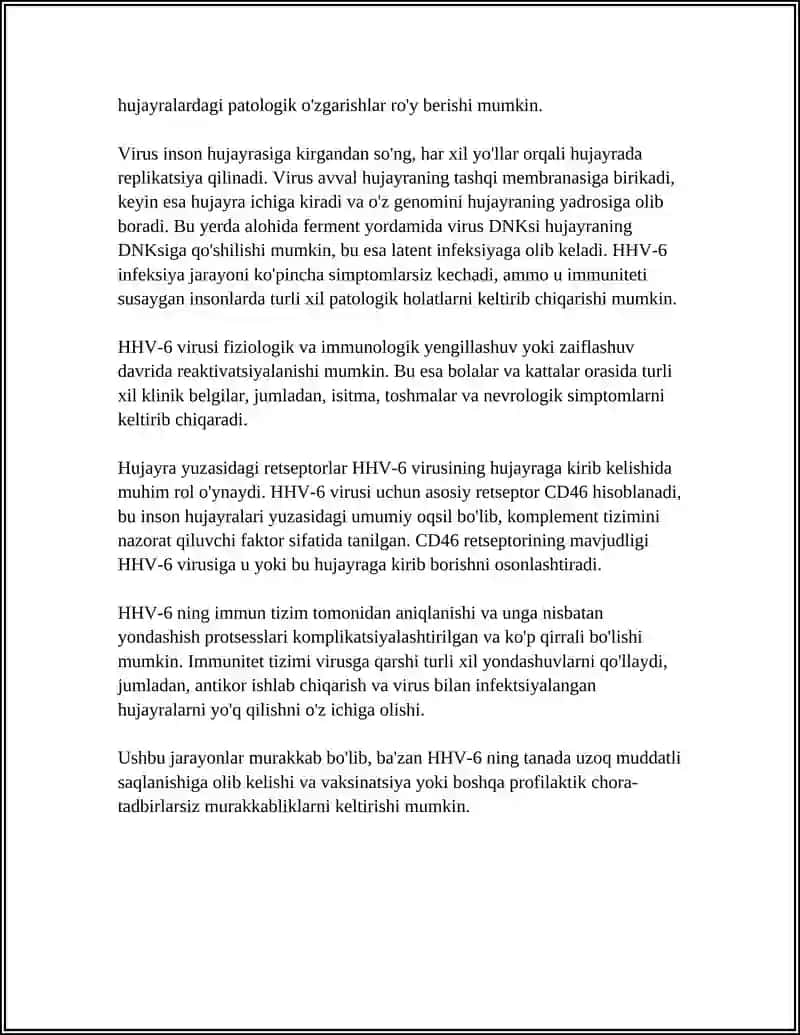 6-TIPDAGI ODAM GERPES VIRUSI QOZGATGAN INFEKSIYA 4