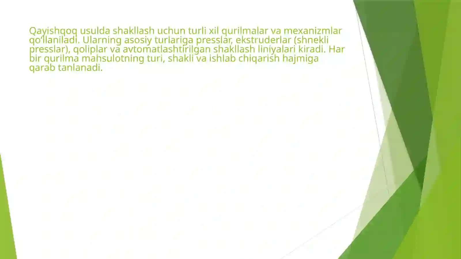 Chinni-fayans buyumlarini qayishqoq usulda shakllash qurilmalari 4