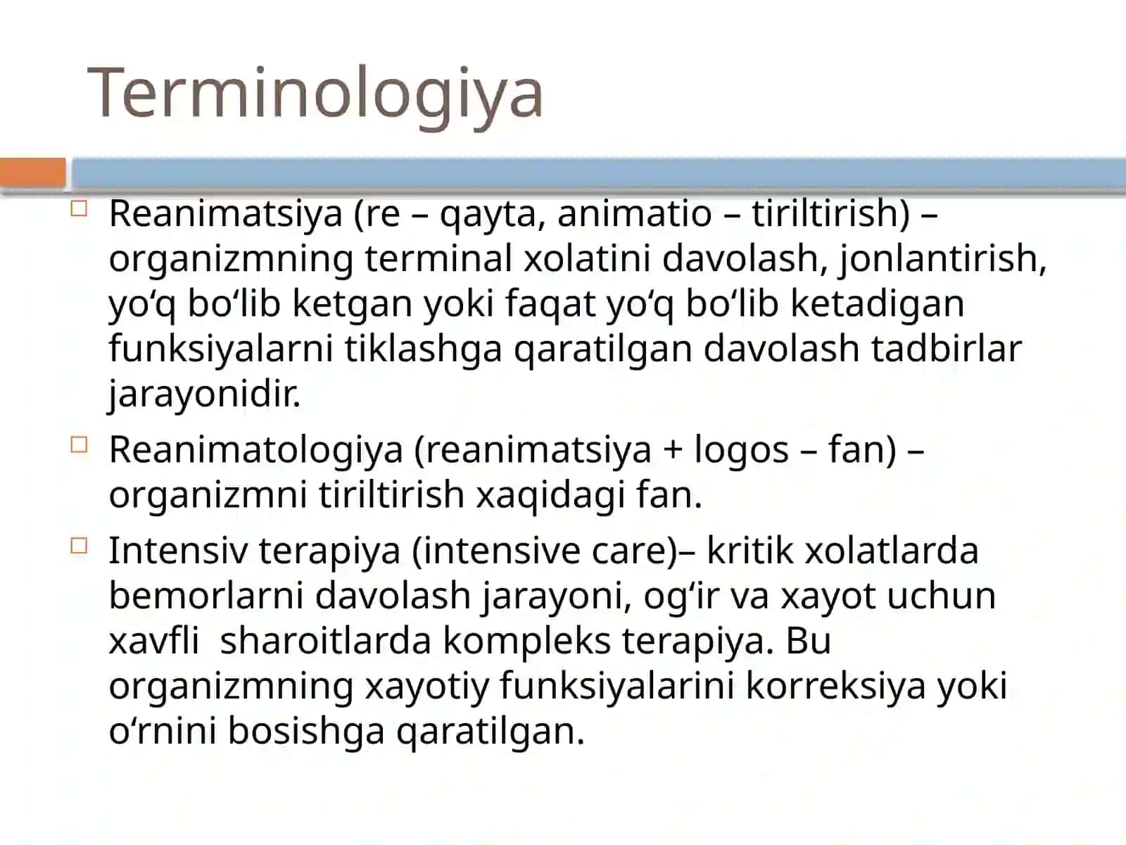 UMUMIY anesteziologiya VA reanimaciya 4