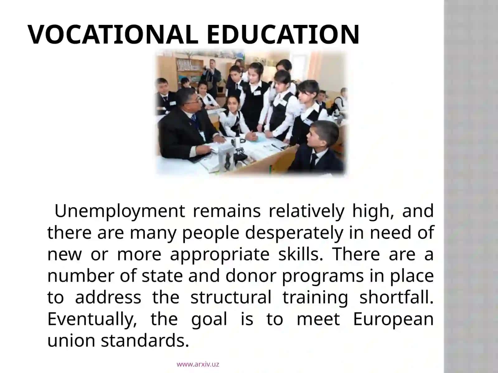 The educational system of Uzbekistan 4