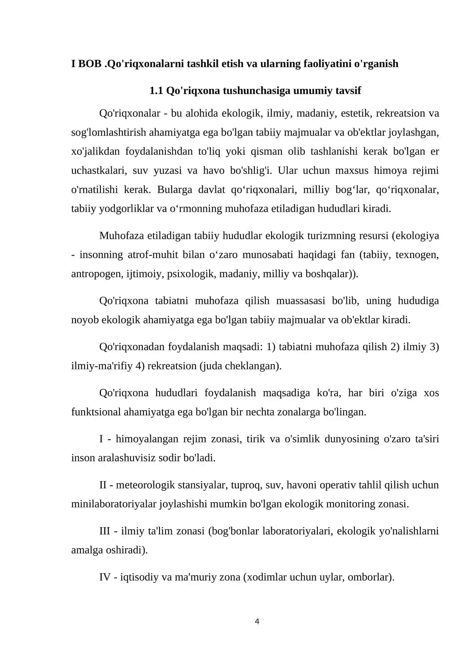 O’zbekiston qo’riqxonalaridan turizmda foydalanish 4