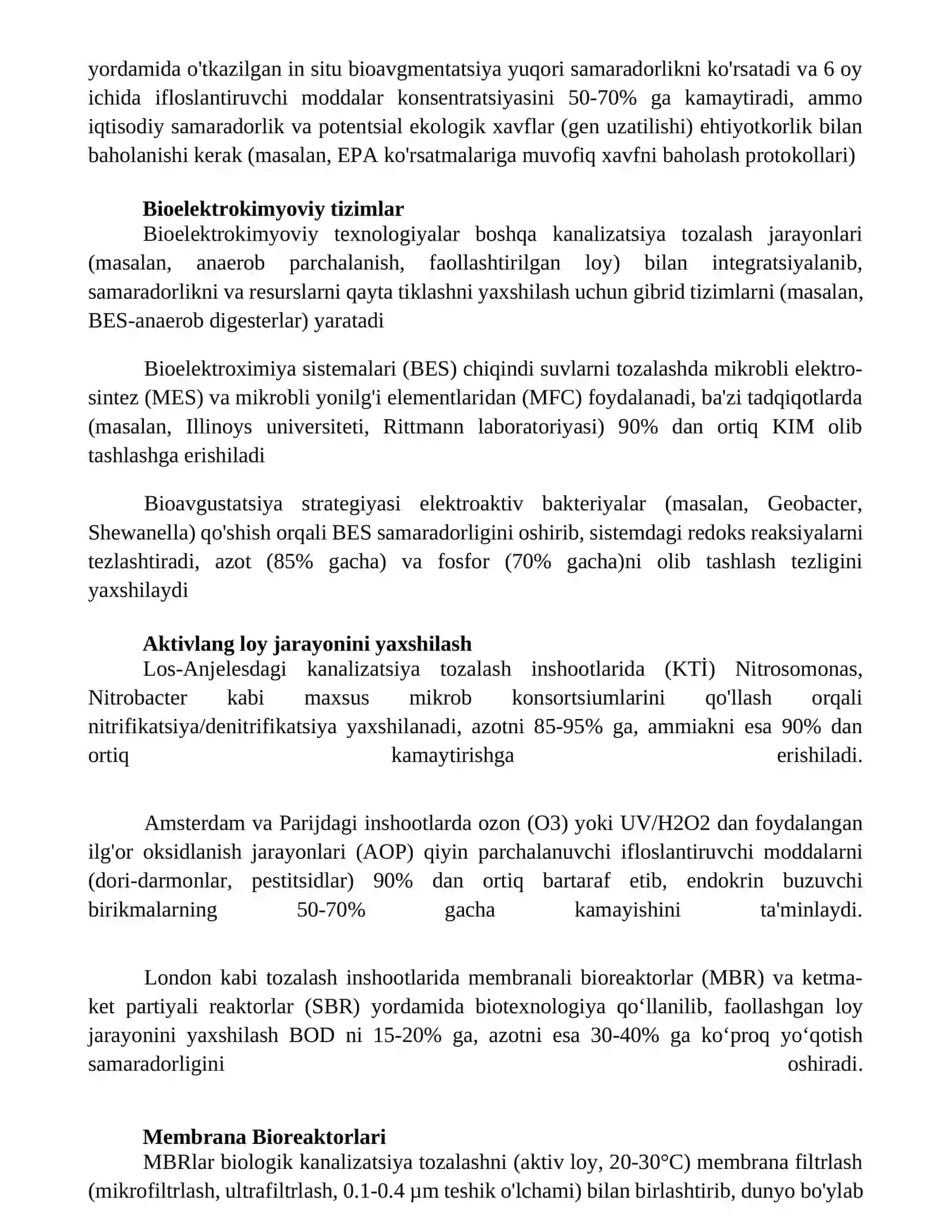 Oqava suvlarni tozalash biotexnologiyasi 4