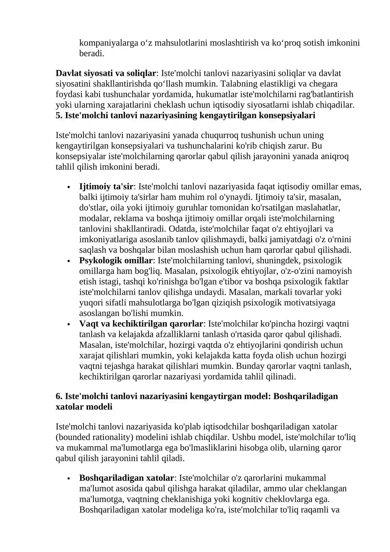 Iste'molchi tanlovi nazariyasi haqida ma'lumot 4