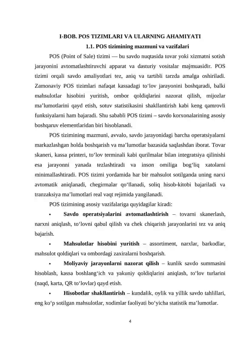 Axborot tizimlari va texnologiyalari yo`nalishi III-bosqich 4