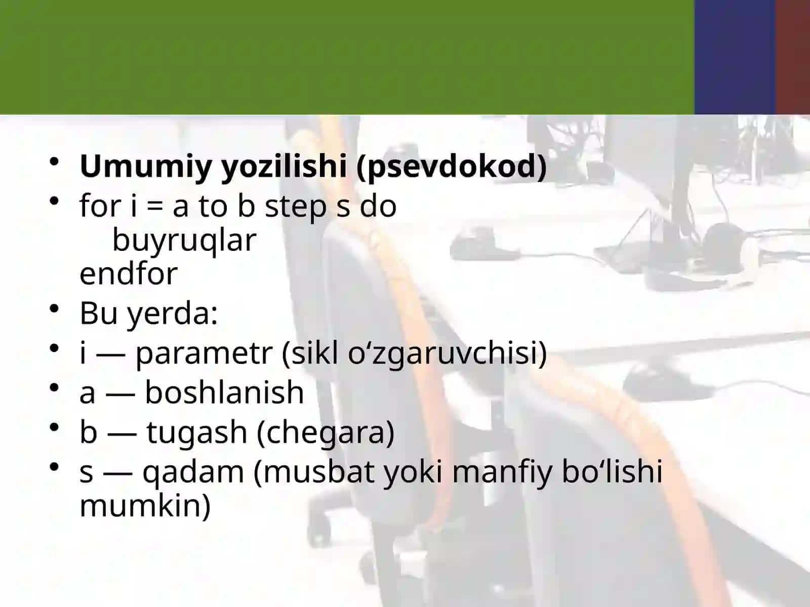 Algoritmik tillar va dasturlash fanidan tayyorlagan 4