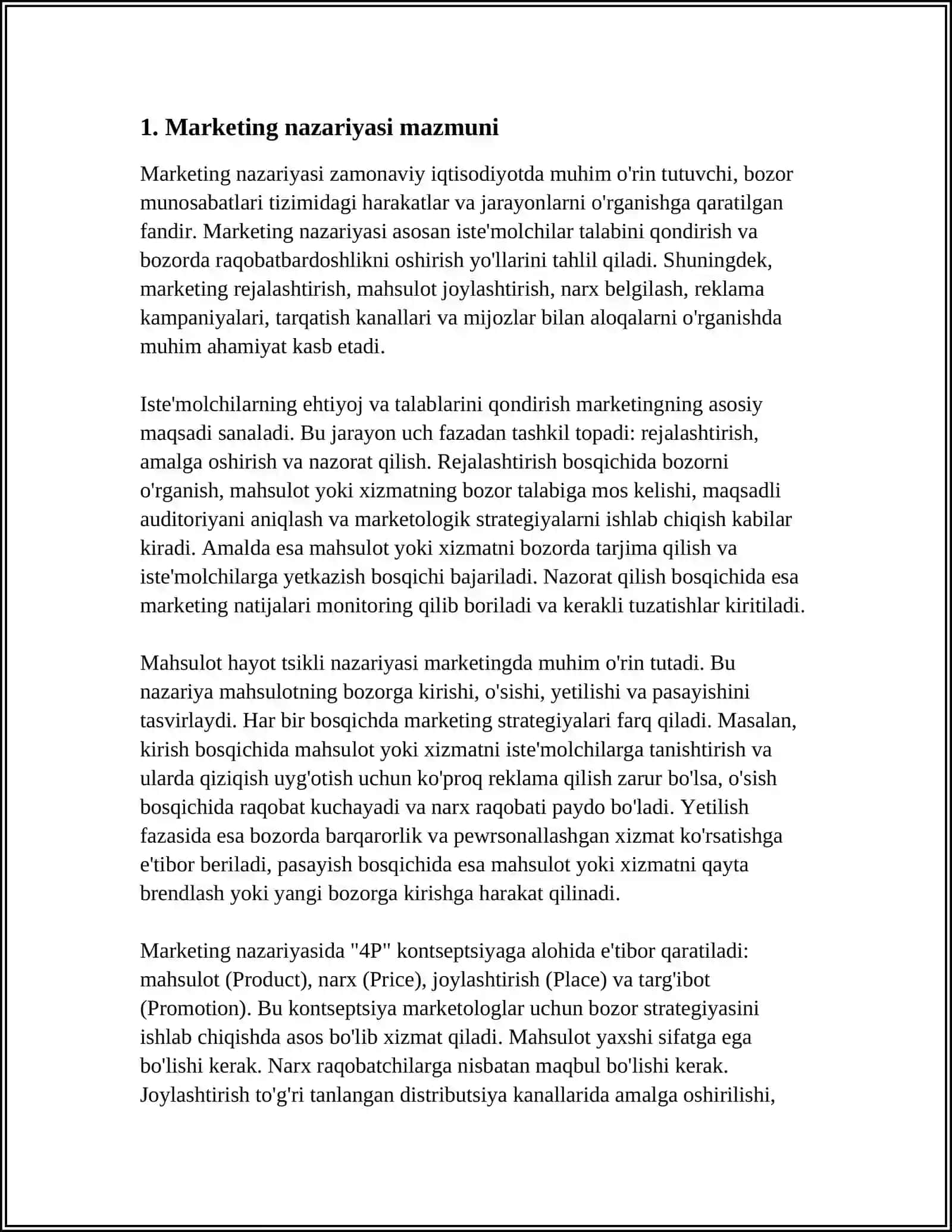 Marketing Nazariyasi Tushunchasi va Uning Evalyutsiyasi 4