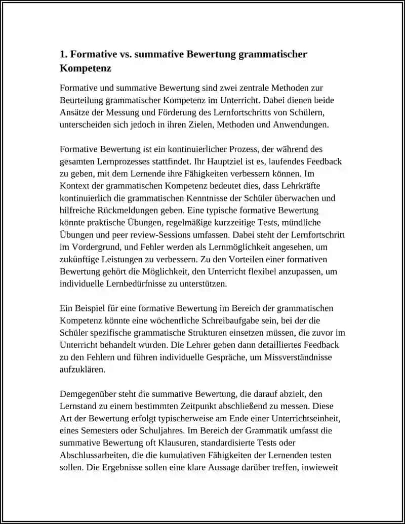 EFFEKTIVE BEWERTUNGSMETHODEN ZUR FESTSTELLUNG DER GRAMMATISCHEN KOMPETENZ 4