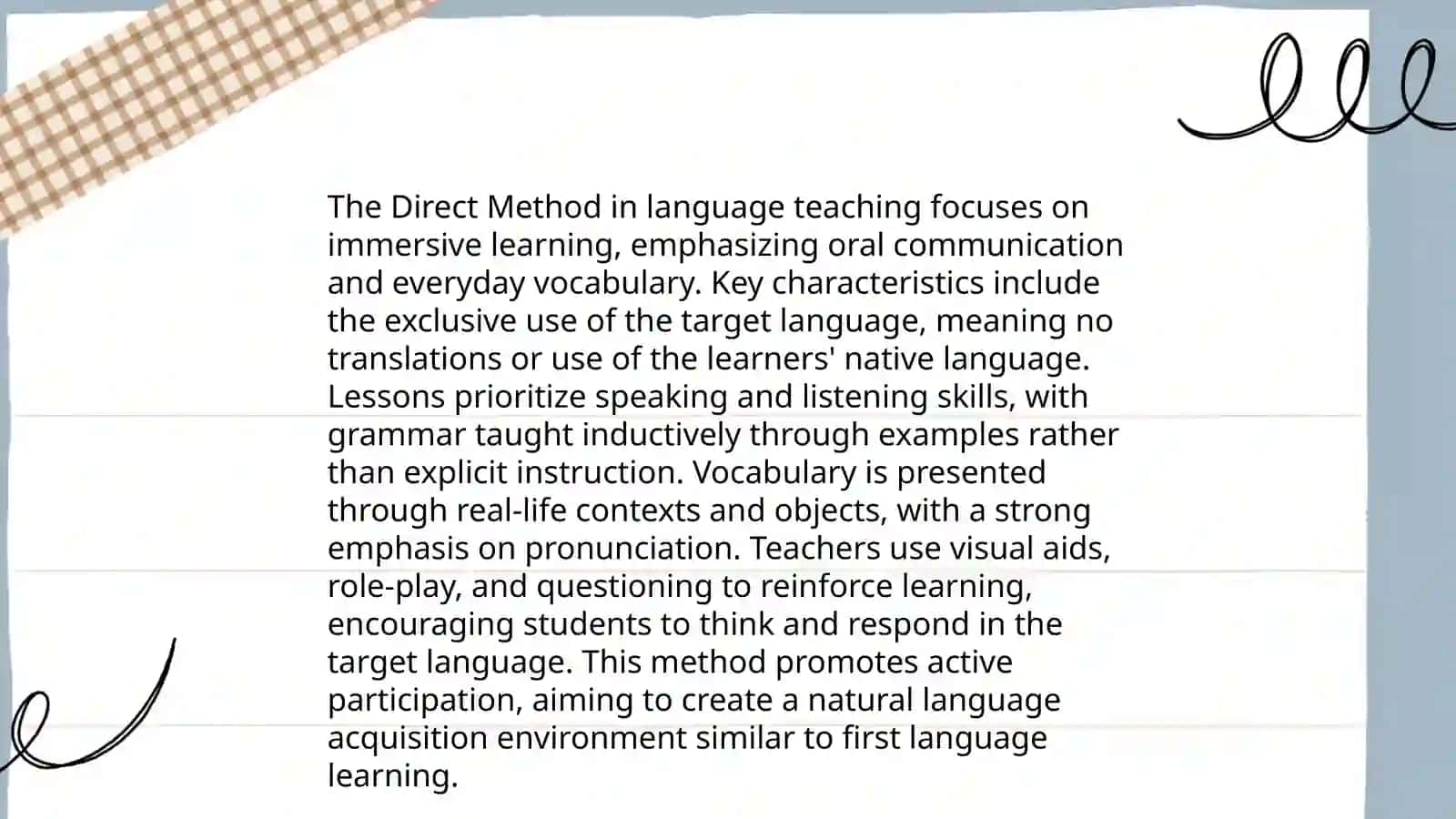 The direct method 4