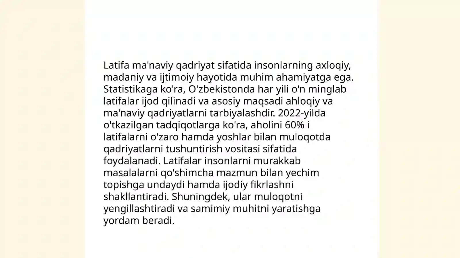Latifa, lof, askiya janrlar bo'yicha taqdimot 4