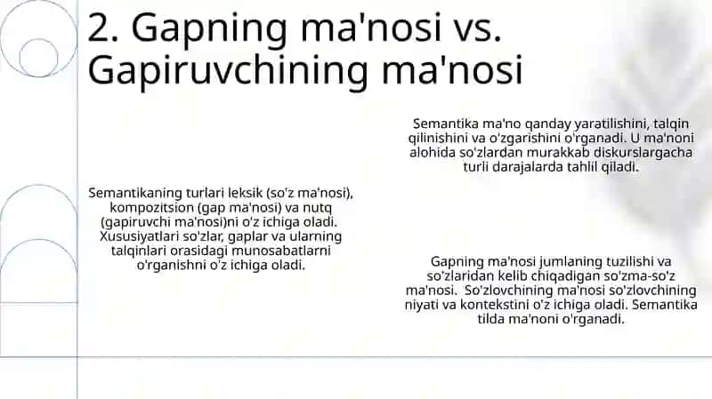 Sema va uning turlari.Sema va uning xususiyatlari 4