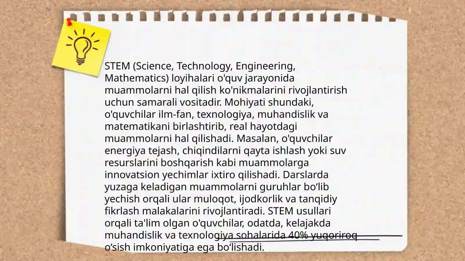 STEAM ta'limi texnologiyasini amaliy qòllash usullarini zamonaviy pedagogik texnologiyalardan foydalanish 4
