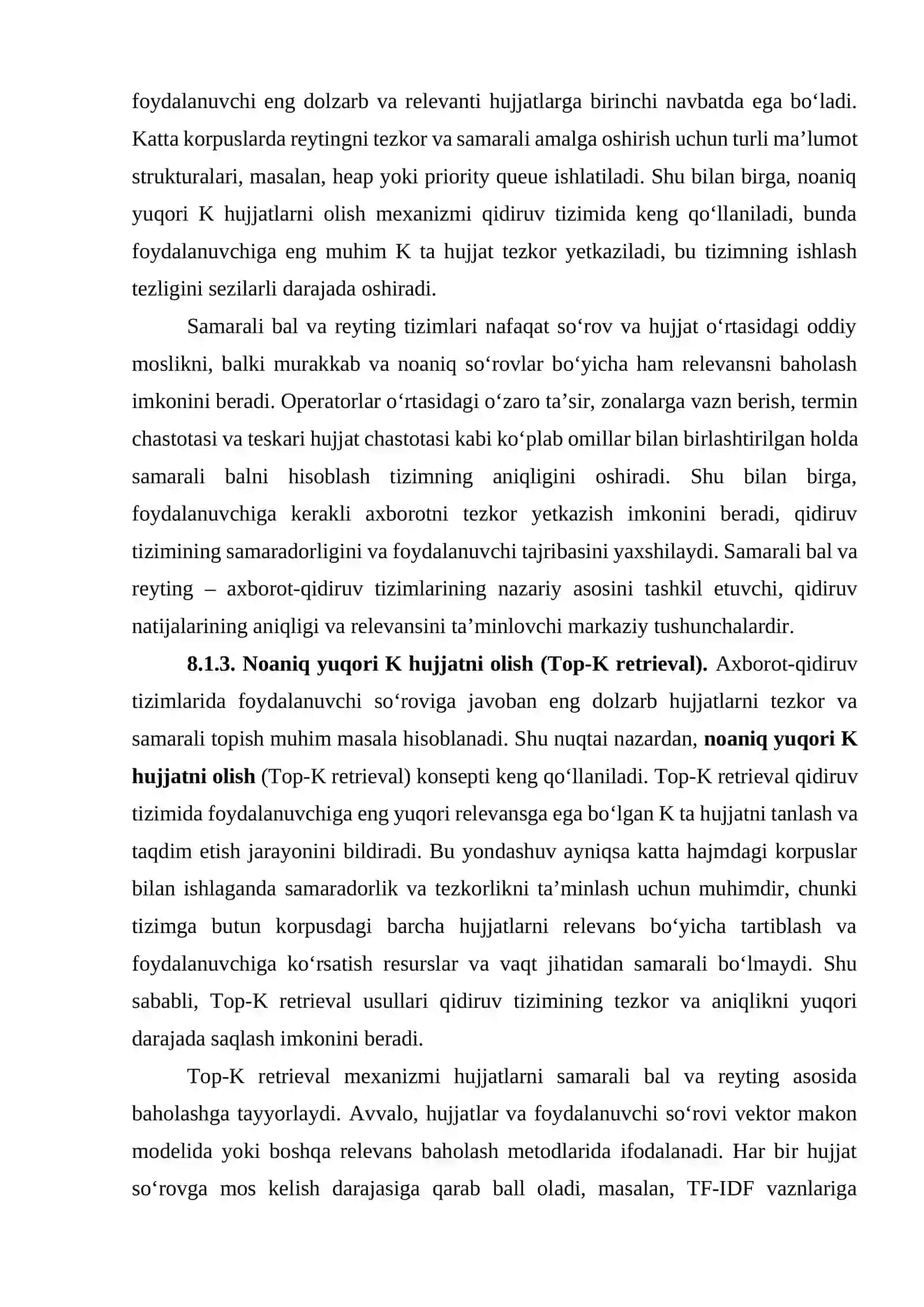Qidiruv tizimida so'rovlar operatorining o'zaro ta'siri asoslari 4