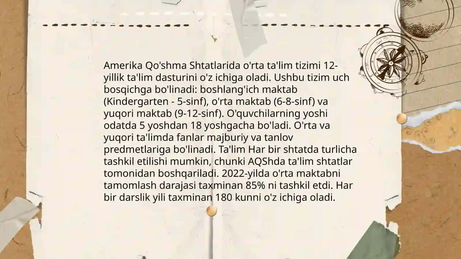 AQSh taʼlim tizimi uning qiyosiy tahlili 4